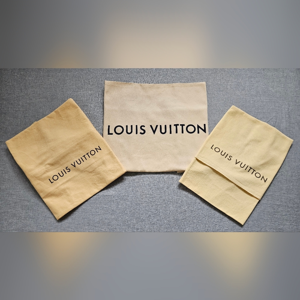 LOUIS VUITTON Set Of 3 Dust Bags 100% Cotton!